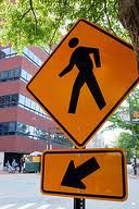 pedestrian yield sign